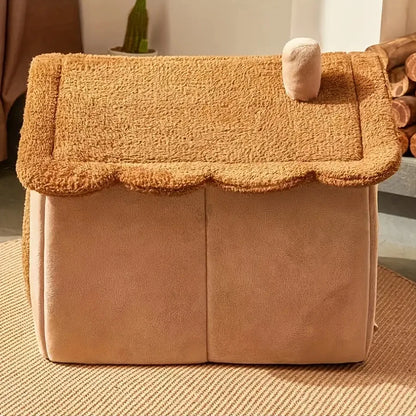 Cozy & Stylish Foldable Pet House - Washable Cat & Dog Sofa Bed for Extra Small to Medium Pets