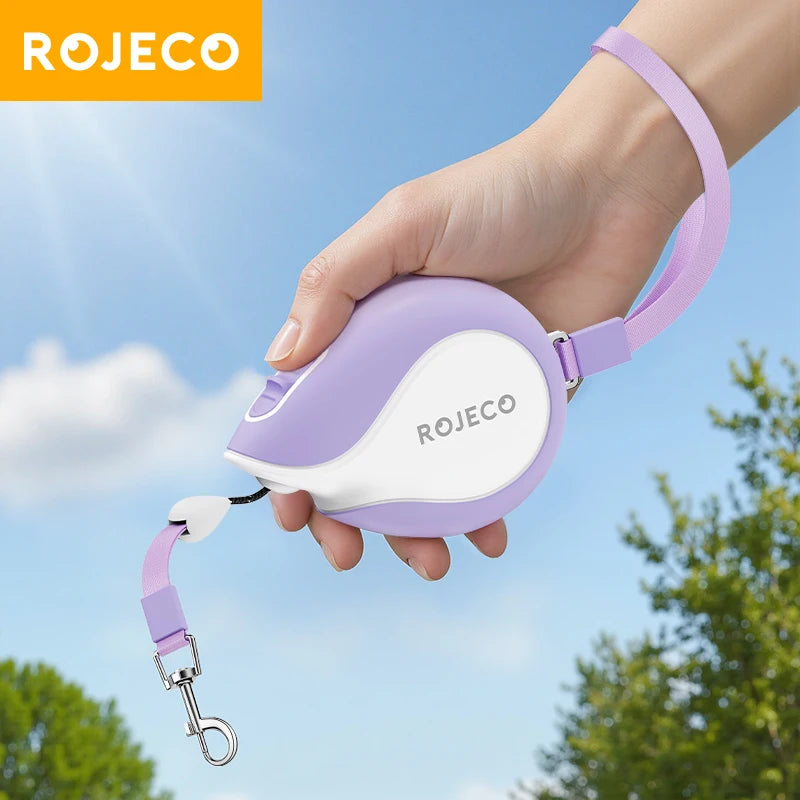 Compact 3M Automatic Retractable Dog Leash - Perfect for Outdoor Adventures with Pets!