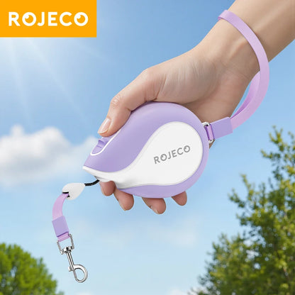 Compact 3M Automatic Retractable Dog Leash - Perfect for Outdoor Adventures with Pets!