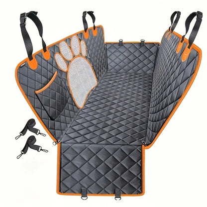 Ultimate Multifunctional Dog Seat Cover - Scratch Resistant, Advanced Waterproof Technology, Non-Slip Hammock Design, Perfect for All the Cars, Trunk, Trucks, Sedans, SUVs