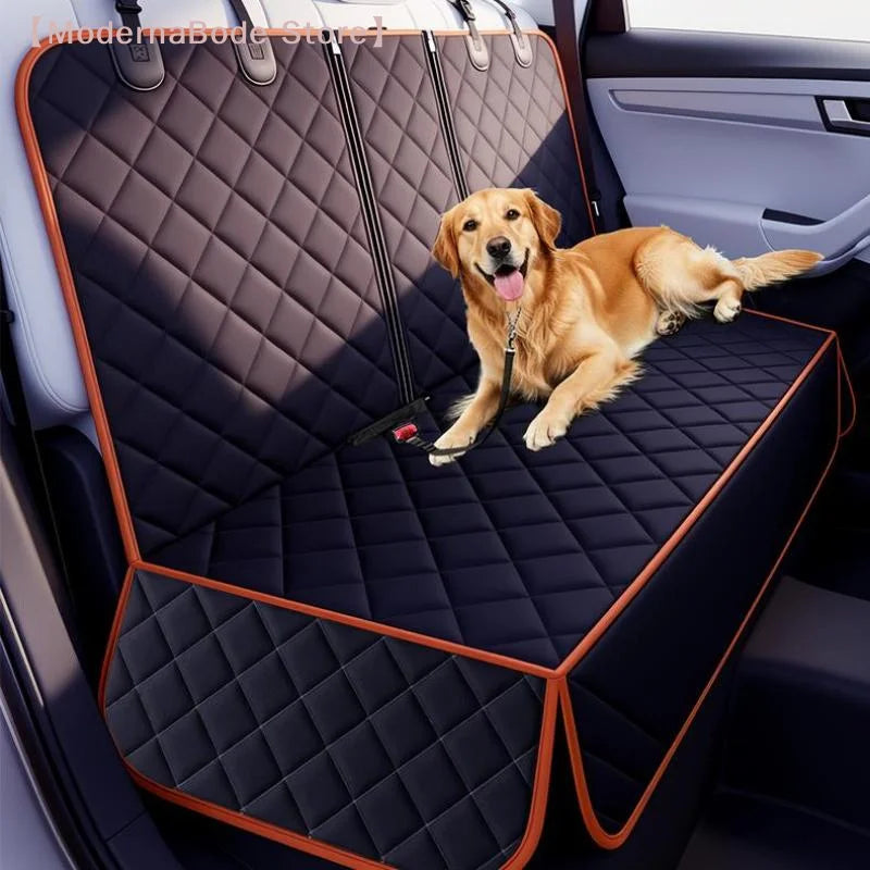 Ultimate Waterproof Pet Car Seat Cover - Durable & Portable Dog/Cat Cushion for Rear Seats