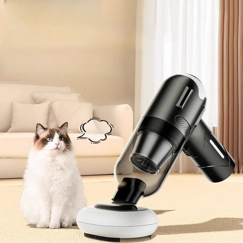 Ultimate Wireless Pet Hair Vacuum Cleaner - Dual Filter Dander Remover & Portable Fur Suction Brush for Cars