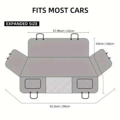 Ultimate Waterproof Dog Back Seat Extender & Hammock - Universal Car Travel Cover for Large Pets, Anti-Scratch Protection