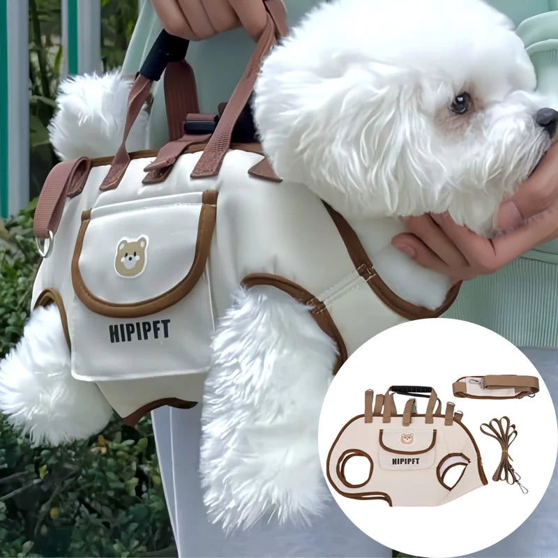 Ultimate Multi-Functional Traction Dog Bag - Portable, Breathable, and Easy to Clean for Senior or Injured Pets with Adjustable Strap