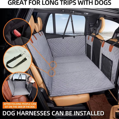 Ultimate Waterproof Dog Back Seat Extender & Hammock - Universal Car Travel Cover for Large Pets, Anti-Scratch Protection